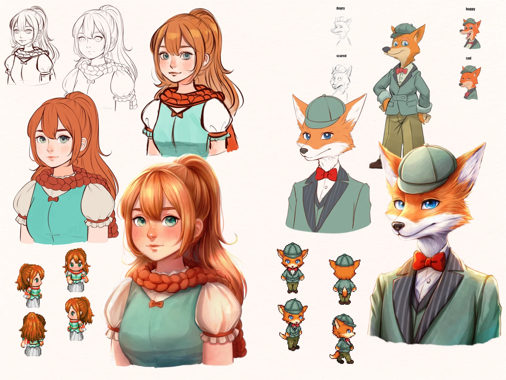 Diseños de personajes
